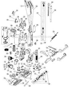 Page A Diagram and Parts List for M091950  Dirt Devil Upright Vacuum